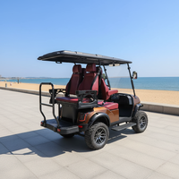 Nouveau prix compétitif, voiturette de golf électrique personnalisée à 4 places pour adultes, homologuée pour la route, avec siège arrière rabattable pour le terrain de golf