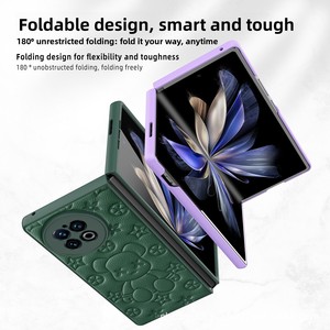 Nouveauté e-commerce : Coque pliable pour Vivo X Fold, motif ours violent de dessin animé, toucher doux, protection intégrale anti-chute, réduction de 80% - Product Image 3