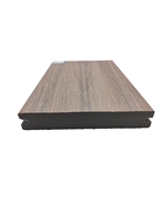 Plancher composite extérieur en WPC bicolore, facile à installer, écologique, avec garantie de 5 ans