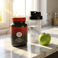 Créatine naturelle, protéine végétale en poudre, récupération musculaire, formule végétalienne, complément alimentaire sain pour la force, 500g