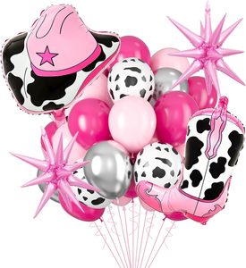 In the Trend New Arrival Cowboy Foil <b>Balloons</b>-Mix Color Printing Birthday Party <b>Decoration</b> with Cowboy Hat Design - Product Image 1
