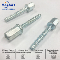 Malaxy Vis d'ancrage à coin pour béton en acier au carbone zingué, vis d'ancrage hexagonale pour plafond