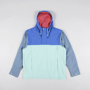 Chaqueta Deportiva Impermeable Ligera para <span class=keywords><strong>Hombre</strong></span> con Logotipo Personalizado, Estilo <span class=keywords><strong>Anorak</strong></span>, Color Verde Azulado - Product Image 1