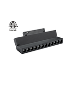 Lumière de piste magnétique en aluminium COB de haute qualité ETL CE SAA, blanc, Dali Dim 6W 12W 18W, lampe à grille pliable LED, système intelligent DC48V