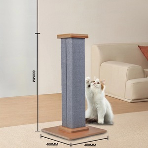 Hongteng cuối cùng gãi bài trong màu xám/màu be, lớn 32 inch tháp sisal sợi, thiết kế đơn giản, cho tất cả mèo - Product Image 2