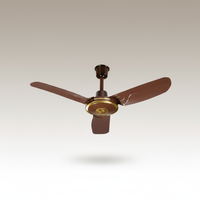 Ventilateur de plafond en métal à 3 pales de 36 pouces avec commande murale à 5 vitesses ; Convient aux chambres, salles à manger et bureaux.