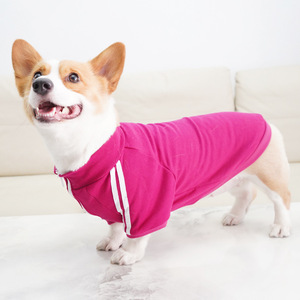 Sudadera deportiva para perros, color rojo rosa y azul, ropa para mascotas para todas las estaciones, para perros pequeños como Corgis y Bichons - Product Image 1