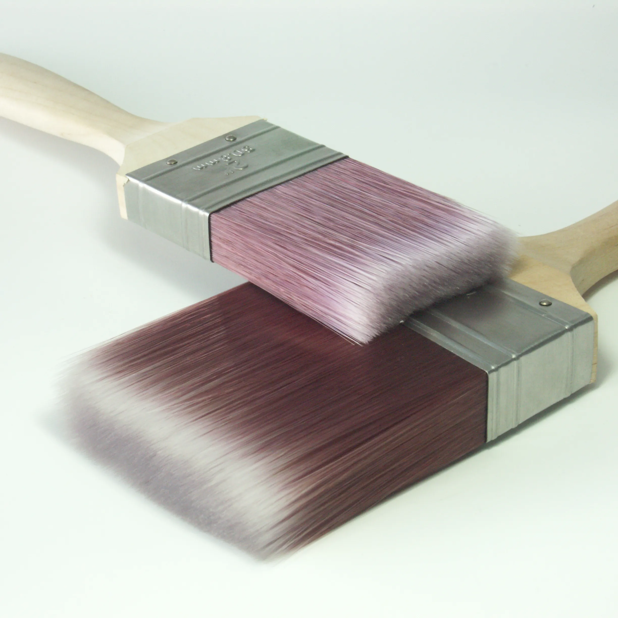 Escova de pincel roxa feito à fábrica, filamento, pincel de tinta com punho de madeira, pincel para pintura, venda quente, 2022