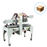 Scelleuse automatique de boîtes en carton Poshysmart, machine de scellage à ruban adhésif pliable, taille réglable pour divers types de cartons