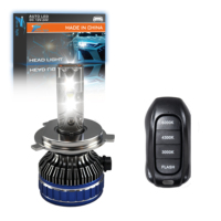 Phares LED Falconsight ultra-lumineux haute puissance avec contrôleur APP 40000lm pour voiture H7 H4 – Changement de couleur, télécommande clignotante