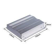 Caja de Control de Aluminio Extruido 6063-T5 de Fábrica, 129x29x150mm, Anodizado Plateado, con Bridas de Montaje, Caja para Proyectos Industriales IP54