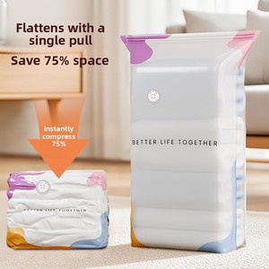 Large 3D Cube Compression Space Saver <strong>Bags</strong> No-Pump Vacuum Storage <strong>Bags</strong> <strong>for</strong> <strong>Clothes</strong> Comforters Blankets - Product Image 1