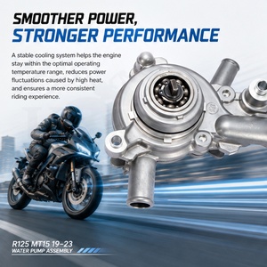KOLMIO-LAM Compatible con Yamaha R15 <span class=keywords><strong>MT15</strong></span> YZF-R125, Conjunto de Bomba de Agua BK6-E2420-00, Piezas de Reparación para Refrigeración del Motor - Product Image 4