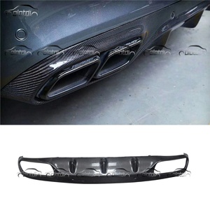 Aileron de style carbone, spoiler, séparateur, lèvre de pare-chocs arrière, diffuseur pour Mercedes Benz W205 C205 C43 C63 - Product Image 1