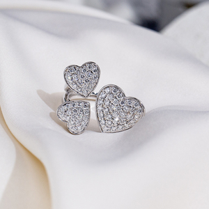 Bague en or 18 carats avec diamant de forme ronde Messi Jewelry MSR-2089, bague de mode, diamant cultivé en laboratoire - Product Image 1