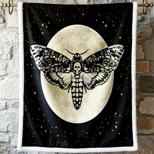 <b>Halloween</b> Ghost Skull Bat Flannel <b>Blanket</b> Throw <b>Blanket</b> Nap <b>Blanket</b> Trick or Treat Party Decor Reversible Cozy Warm Custom Print - Product Image 5