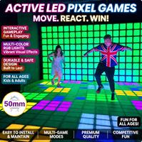 Projecteur de sol LED interactif pour jeu, équipement publicitaire actif, jeu de grille LED interactive avec disposition en grille