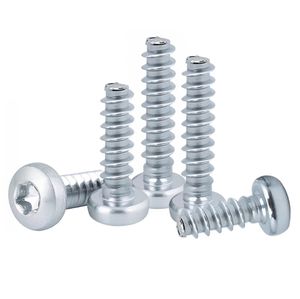 LeGood M2.5X8mm Vis à tête ronde en acier au carbone Torx zinguée pour système de mesure métrique en plastique - Product Image 2