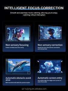 Projecteur portable Android 9 Pro 1080p avec Bluetooth et objectif à mise au point électrique - Product Image 4