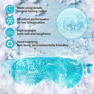 Máscara <span class=keywords><strong>Relajante</strong></span> para <span class=keywords><strong>Ojos</strong></span> con Cuentas de <span class=keywords><strong>Gel</strong></span> Frío/Calor, Máscara de Belleza para el Cuidado Personal, Spa, para Dormir con Correa Ajustable - Product Image 4