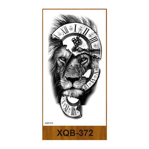 Offre Spéciale hommes demi <span class=keywords><strong>bras</strong></span> papier de transfert d'eau autocollants de <span class=keywords><strong>tatouage</strong></span> haute qualité fleur couronne <span class=keywords><strong>Lion</strong></span> conception longue durée tatouages temporaires - Product Image 6