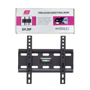 SH20F Manufacturers Fixed Steel TV Wall Mounts 12-43 Universal Wall Bracket Factory Supplier