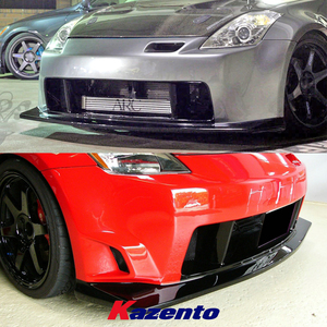 Đối với Nissan <span class=keywords><strong>z33</strong></span> 350Z xe Bộ dụng cụ cơ thể ing phong cách sợi thủy tinh FRP unpaint sửa đổi bộ phận bảo vệ cản trước - Product Image 3