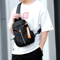 Tas Selempang Dada Pria Model Fanny Pack Kasual Modis, Tahan Air, Ringan, Dilengkapi Port USB, Cocok untuk Olahraga, Traveling, dan Aktivitas Luar Ruangan, Promo Hot Sale