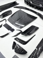 Kit carrosserie M Style en fibre de carbone sèche forgée pour Maserati MC20 : Lame avant, Aileron de pare-chocs avant, Diffuseur de capot, Spoiler, Rétroviseur, Jupes latérales 7D