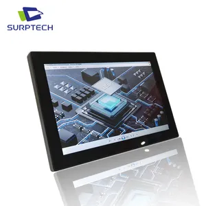 12,1 pulgadas 1280*800 HDMI VGA AV BNC pantalla táctil capacitiva caja de Metal TFT montado en la pared OEM ODM fábrica LCD Monitor industrial