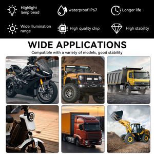 Projecteur LED Moto Blanc Jaune Ambre Phare Antibrouillard IP67 Lampe Auxiliaire Scooter Moto VTT Modèle Promotionnel - Product Image 6