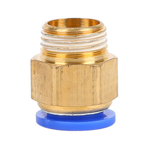 ข้อต่อลมแบบเร็ว PC8 4 M5 เกลียวภายนอก ตรง สำหรับสายลม - Product Image 2