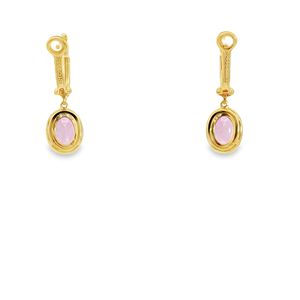 Base de Pendiente Vacía de Oro Amarillo de 18K Estilo Vintage para Diamante Cultivado en Laboratorio, para Bodas y Fiestas, Regalo de Lujo Discreto, para Fabricación de Joyería Fina - Product Image 3