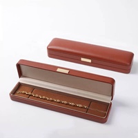 Boîte à bijoux en cuir PU avec logo personnalisé, boîte cadeau Cartier, boîte à anneaux rouge, boîte à colliers, boîte à bracelets, boîte à boucles d'oreilles, ensemble d'emballage de bijoux de luxe