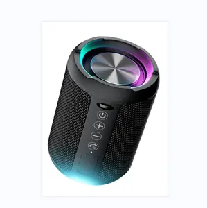 Altavoz portátil inalámbrico Blue Tooth 3600Mah Mini altavoz estéreo de graves pesados a prueba de agua 10W altavoz doble para exteriores luz Led