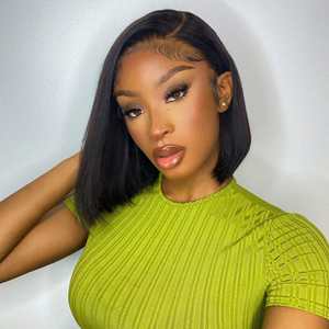 Fournisseur de perruques courtes lisses du Vietnam, perruque courte 100% cheveux humains, cheveux à cuticules intactes, service OEM ODM pour femmes noires - Product Image 5