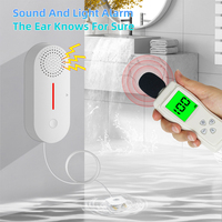 Détecteur de fuite d'eau intelligent WiFi Tuya pour la sécurité domestique, capteur de niveau bas de réservoir, surveillance de niveau d'eau, détecteur de fuite d'eau WiFi avec câble de 80 cm, son de 100 dB