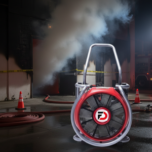 Ventilateur d'extraction de fumée portable en acier inoxydable, haute circulation d'air, ventilation mobile, pression positive, équipement de sauvetage incendie - Product Image 6