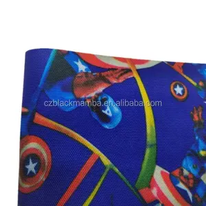 Proveedor de China, tela Oxford de poliéster con estampado de dibujos animados para bolsos, equipaje