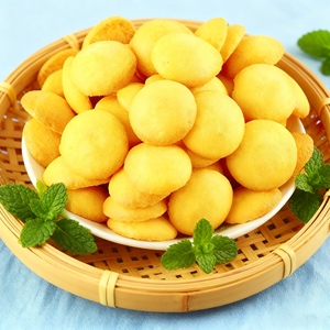 Biscuits ronds croustillants O Additive, petites collations, certifiés Halal, biscuits aux œufs ronds - Product Image 5