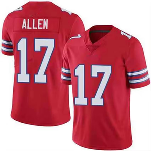 Fabrieksdirecte levering American Football shirt heren koninklijkblauw polyester ademend sportkleding zomeruniform - Product Image 6