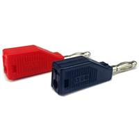 Cable de Conector Banana de 4 mm de Alta Corriente, Sin Soldadura, de Cobre Sólido, con Conector Banana de 4 mm en la Parte Posterior