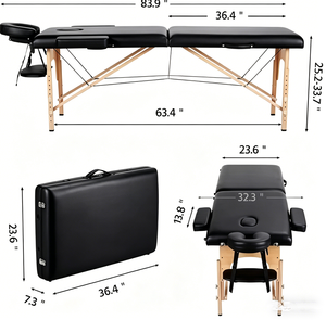 High Quality Spongio Portable Massage <b>Table</b>&bed 2 Section on Sale - Product Image 6