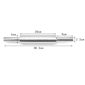 430 Thép Không Gỉ Cán <span class=keywords><strong>Pin</strong></span> Pastry Hội Đồng Quản Trị Không Dính Nhà Bếp Bột Con Lăn Công Cụ Cần Thiết Cho Bánh Bao Da Con Lăn & Nấu Ăn - Product Image 5