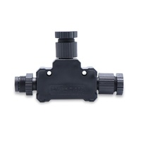 Connecteur étanche en plastique à trois voies de type T 2-5 Core NMEA2000 Aviation Plug pour Yacht 5A Courant nominal Boîtier en nylon