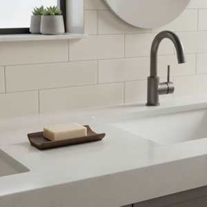 Portasapone in ceramica MSV 'Palma' color cioccolato - Product Image 3