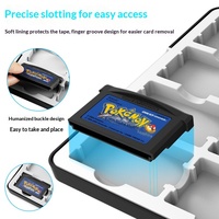 Boîte de rangement magnétique pour cartes de jeu 16-en-1 pour Game Boy Advance, étui pour cartes de jeu GBA
