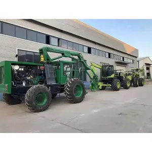 360 graus de giro de madeira agarrar máquina de quatro rodas do veículo de transporte de cana pólo carregadeira de cana de açúcar