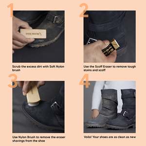 Handmade Nylon <b>Shoe</b> Cleaning Brush for Sneakers Leather Canvas Sports <b>Shoes</b> Durable Wooden Handle Soft Bristles for Cleaning - Product Image 6
