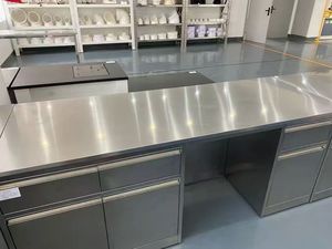 Mesa de <span class=keywords><strong>Laboratorio</strong></span> de Acero Inoxidable 304 de Alta Resistencia, Fabricada a Medida, SEFA8, 1102lbs, Banco de Trabajo de <span class=keywords><strong>Laboratorio</strong></span> Montado en la Pared para <span class=keywords><strong>Laboratorio</strong></span> de Patología - Product Image 2